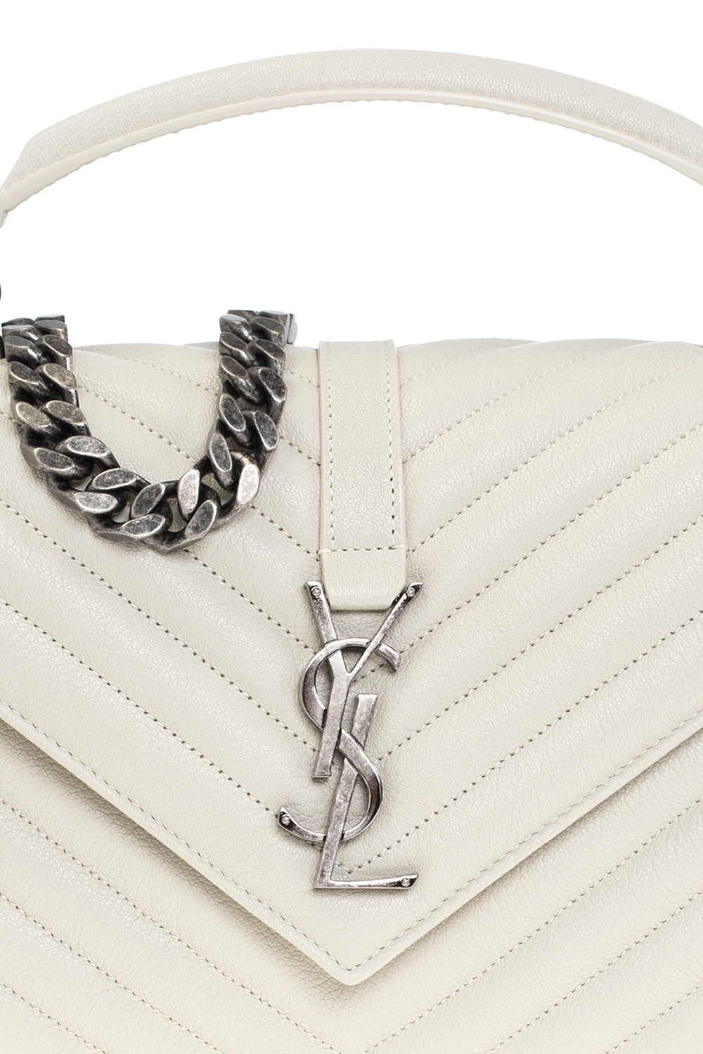 Ysl white college on sale bag